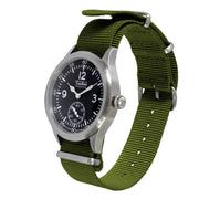 Techne 39.5mm Merlin Quartz Aviator Watch with Green Strap #245.022