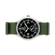 Techne 39.5mm Merlin Quartz Aviator Watch with Green Strap #245.022