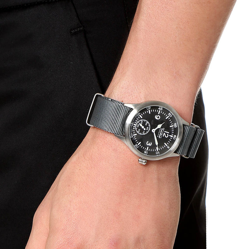 Techne 39.5mm Merlin Quartz Aviator Watch with Grey Strap #246.021
