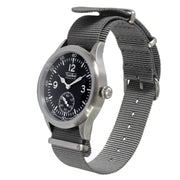 Techne 39.5mm Merlin Quartz Aviator Watch with Grey Strap #246.021
