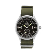 Techne 39.5mm Merlin Quartz Aviator Watch with Olive Green Strap #246.022