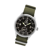 Techne 39.5mm Merlin Quartz Aviator Watch with Olive Green Strap #246.022