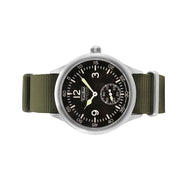 Techne 39.5mm Merlin Quartz Aviator Watch with Olive Green Strap #246.022