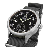 Techne 39.5mm Merlin Quartz Aviator Watch with Black Strap #246.023
