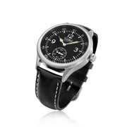 Techne Merlin Quartz Aviator Watch with Black Leather Strap #246.051