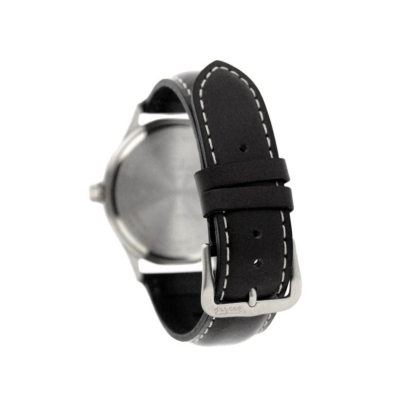 Techne Merlin Quartz Aviator Watch with Black Leather Strap #246.051