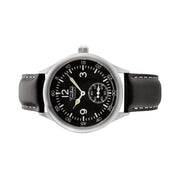 Techne Merlin Quartz Aviator Watch with Black Leather Strap #246.051