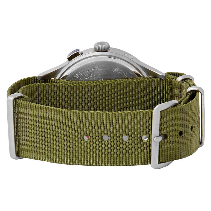 Techne 39.5mm Merlin Quartz TwinTime Watch with Olive Green Strap #296.022