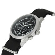 Techne 39.5mm Merlin Quartz TwinTime Watch with Black Strap #296.023