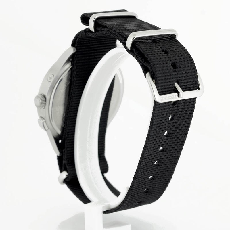 Techne 39.5mm Merlin Quartz TwinTime Watch with Black Strap #296.023