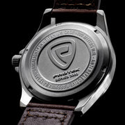 Protek Titanium Field Watch 3000 Series with Tritium T100 Tubes and Black Dial #PT3001 back