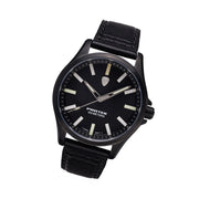 Protek IP Black Titanium Field Watch 3000 Series with Tritium T100 Tubes and Black Dial #PT3002 tilt