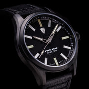 Protek IP Black Titanium Field Watch 3000 Series with Tritium T100 Tubes and Black Dial #PT3002 lifestyle