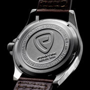 Protek Titanium Field Watch 3000 Series with Tritium T100 Tubes and Ivory Dial #PT3004 back