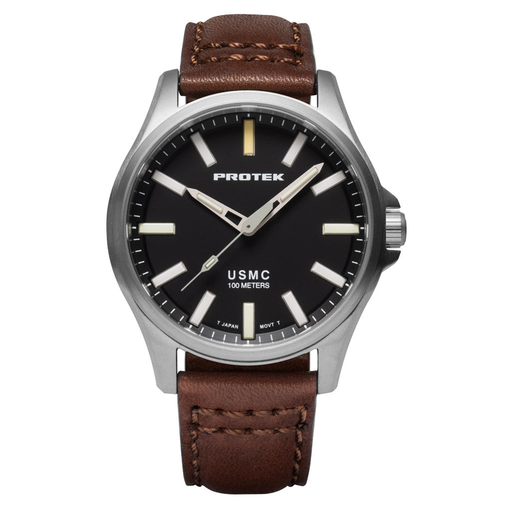 フランス軍 MARINE E WATERPROOF Protek Titanium Field Watch 3100 USMC Series with Tritium T100