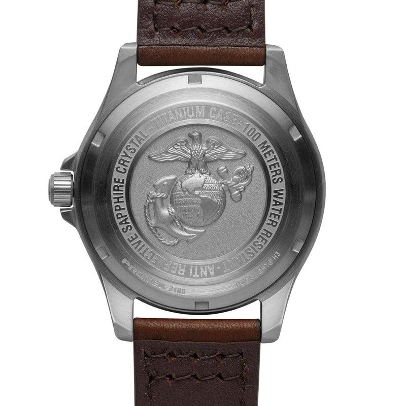 Protek Titanium Field Watch 3100 USMC Series with Tritium T100 Tubes and Black Dial #PT3101