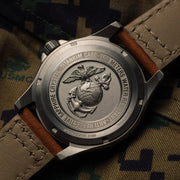 Protek Titanium Field Watch 3100 USMC Series with Tritium T100 Tubes and Black Dial #PT3101