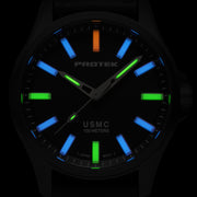 Protek Titanium Field Watch 3100 USMC Series with Tritium T100 Tubes and Black Dial #PT3101