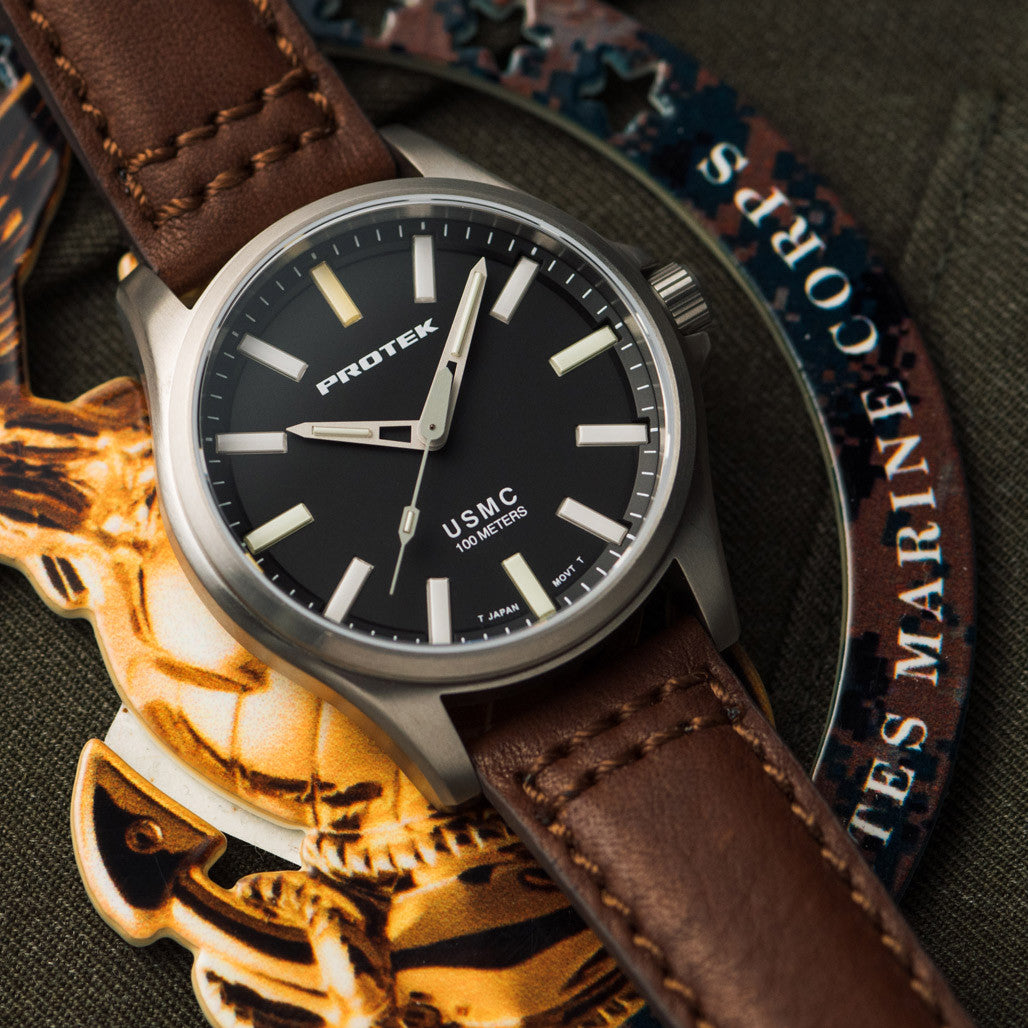 Protek Titanium Field Watch 3100 USMC Series with Tritium T100
