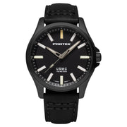 Protek IP Titanium Field Watch 3100 USMC Series with Tritium T100 Tubes and Black Dial #PT3102