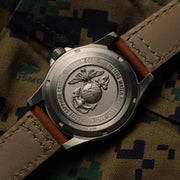 Protek IP Titanium Field Watch 3100 USMC Series with Tritium T100 Tubes and Black Dial #PT3102