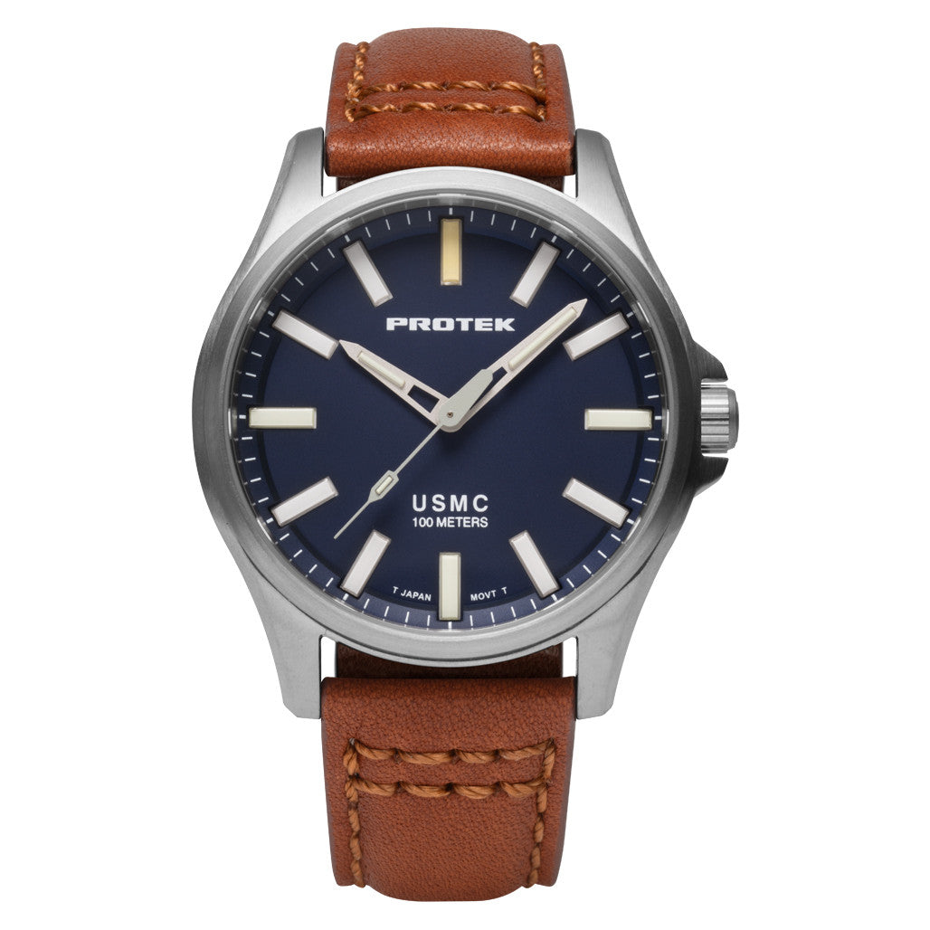フランス軍 MARINE E WATERPROOF Protek Titanium Field Watch 3100 USMC Series with Tritium T100