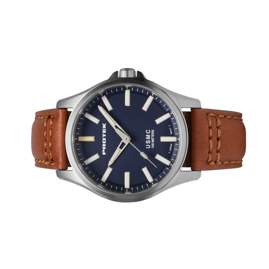 フランス軍 MARINE E WATERPROOF Protek Titanium Field Watch 3100 USMC Series with Tritium T100