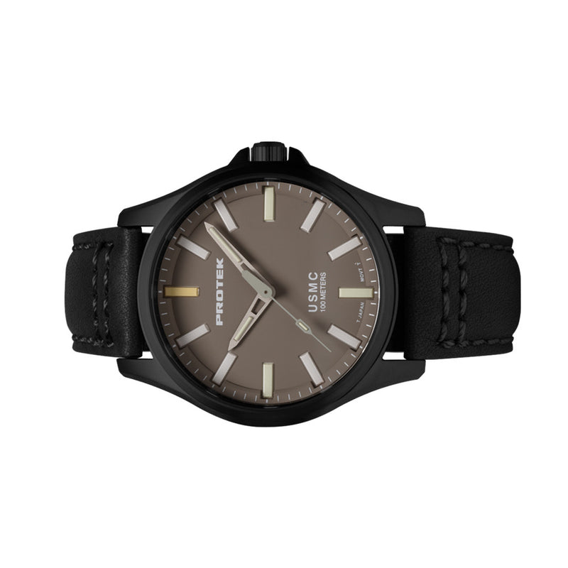 Protek IP Titanium Field Watch 3100 USMC Series with Tritium T100 Tubes and Sand Dial #PT3106