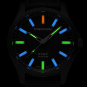 Protek IP Titanium Field Watch 3100 USMC Series with Tritium T100 Tubes and Sand Dial #PT3106