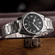 Nivada Grenchen Super Antarctic Black Dial Watch #32039A20