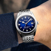 Nivada Grenchen 38mm Super Antarctic Blue with Date #32076A04