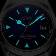 Nivada Grenchen 38mm Super Antarctic Blue with Date #32076A20