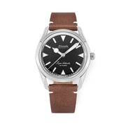 Nivada Grenchen 35mm Super Antarctic Black Dial Watch #35014M14