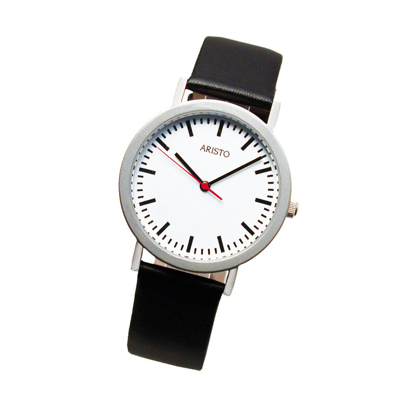 Aristo 36mm Bauhaus Railroad Watch #3H03 tilt