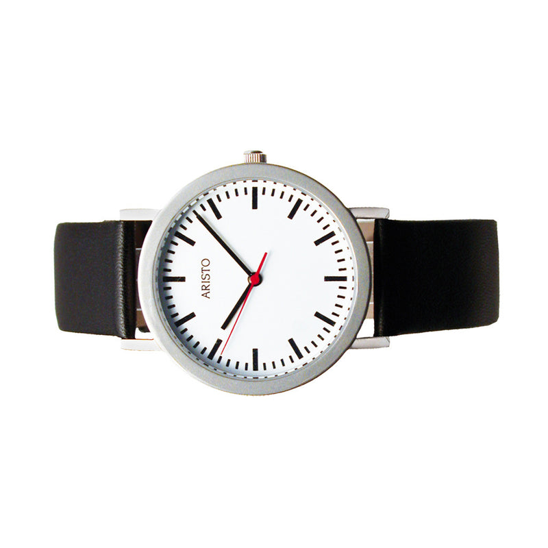 Aristo 36mm Bauhaus Railroad Watch #3H03 side