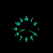 Aristo 38mm Navy Style Swiss Automatic Watch with Black Dial #3H221 Lume