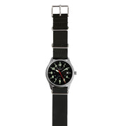 Aristo 38mm Navy Style Swiss Automatic Watch with Black Dial #3H221 Full