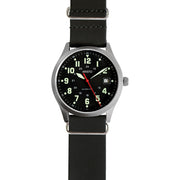 Aristo 38mm Navy Style Swiss Automatic Watch with Black Dial #3H221