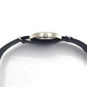 Aristo 38mm Navy Style Swiss Automatic Watch with Blue Dial #3H222 crown