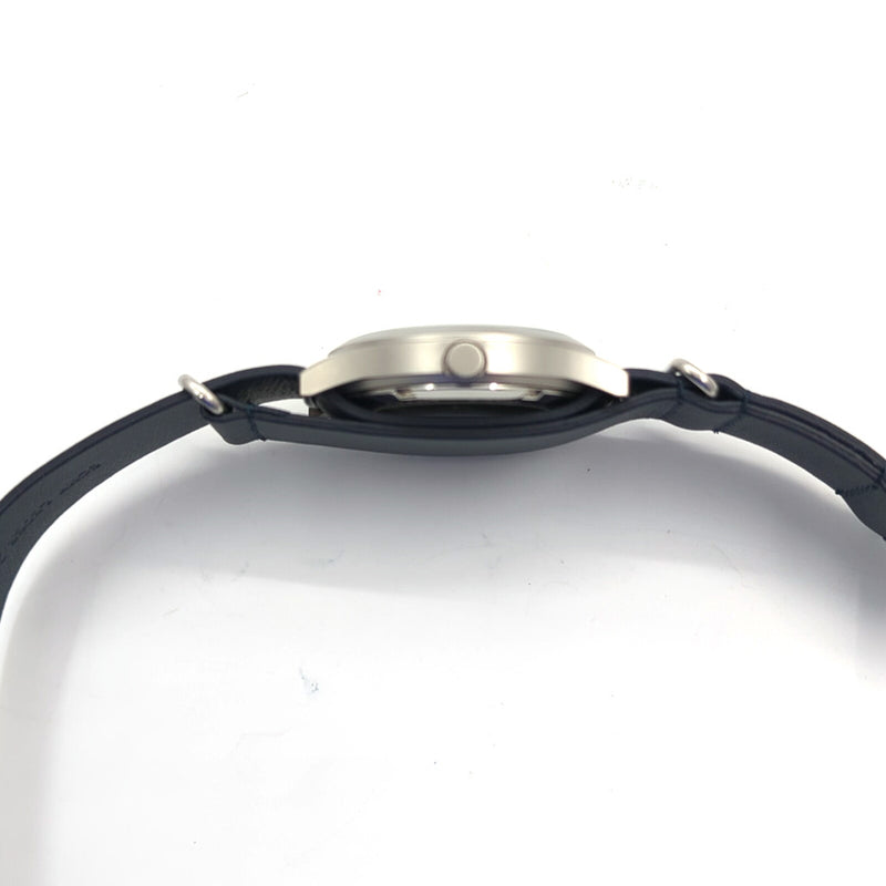 Aristo 38mm Navy Style Swiss Automatic Watch with Blue Dial #3H222 crown