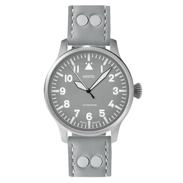 Aristo Swiss Automatic Pilot Watch with Grey A-Dial #3H230