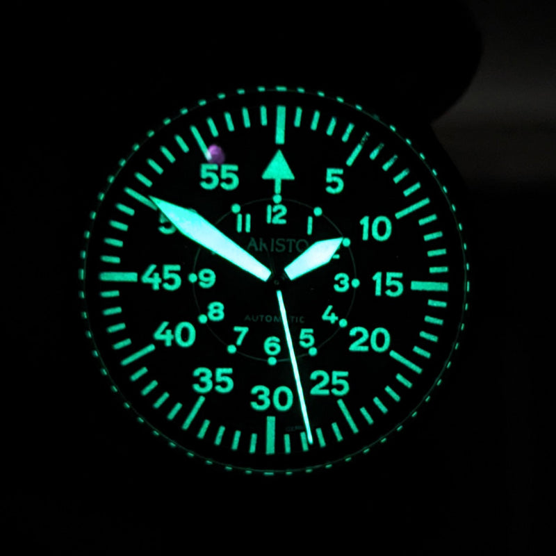 Aristo Swiss Automatic Pilot Watch with Grey B-Dial #3H231