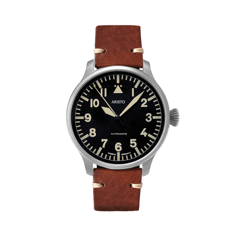 Aristo Swiss Automatic Pilot Watch with Black A-Dial #3H232