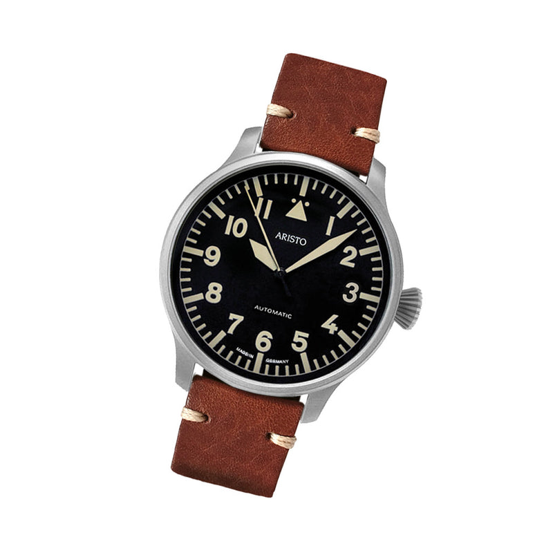 Aristo Swiss Automatic Pilot Watch with Black A-Dial #3H232