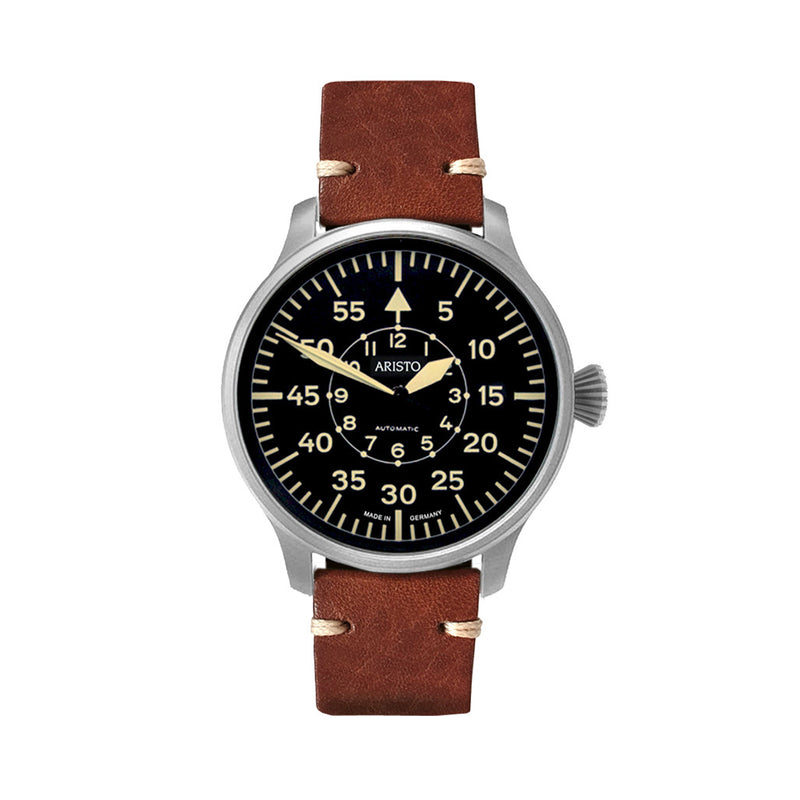 Aristo Swiss Automatic Pilot Watch with Black B-Dial #3H233