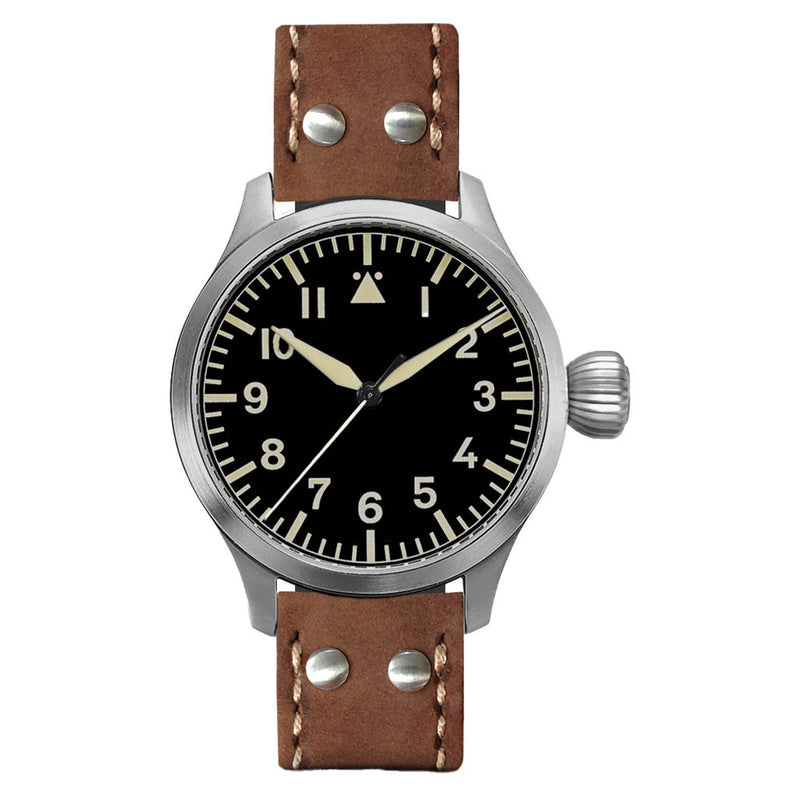 Aristo Pilot 47 "A-Dial" Sandblasted Watch with Swiss Movement #3H265