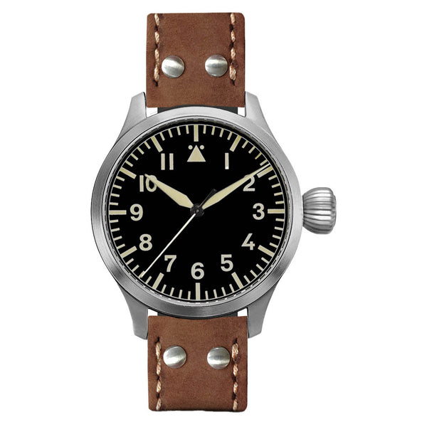 Aristo Pilot 47 "A-Dial" Sandblasted Watch with Swiss Movement #3H265