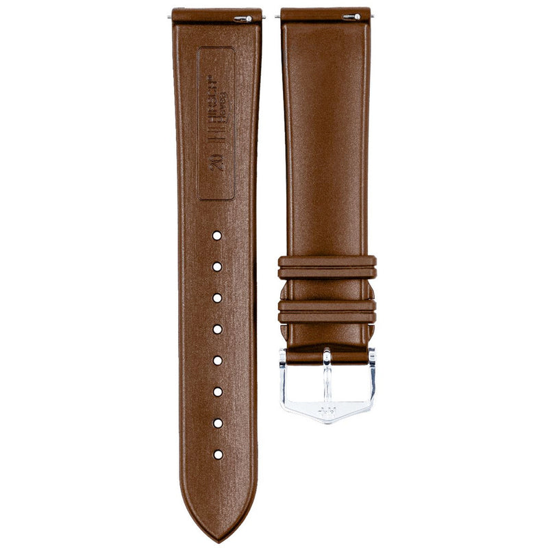 Hirsch Hevea Brown Premium Caoutchouc Natural Rubber Watch Strap #404588-15