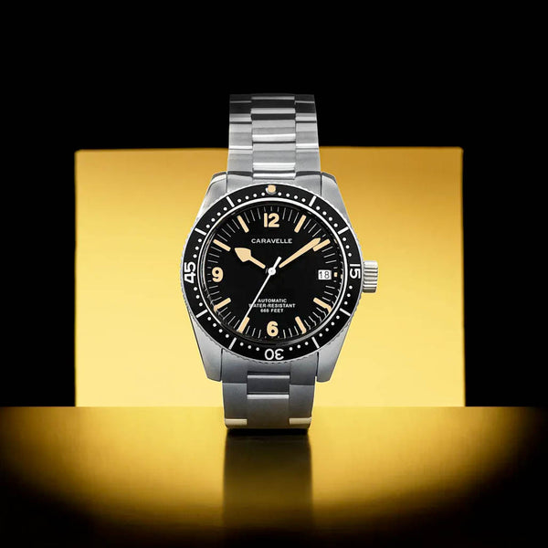 Caravelle Sea Hunter Automatic Watch with Black Dial #43B175