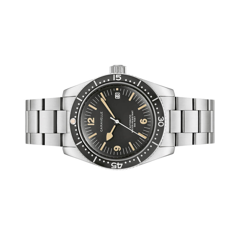 Caravelle Sea Hunter Automatic Watch with Black Dial #43B175